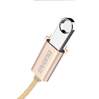 USB Kabelis Dudao to micro USB 2.0 OTG adapter cable auksinis (L15M) 2
