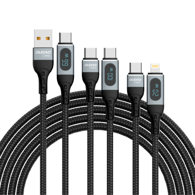 Dudao USB Type C cable - Lightning Fast Charging PD 20W Juodas (L7MaxL) 7 Dudao USB Type C cable - Lightning Fast Charging PD 20W Juodas (L7MaxL) 7