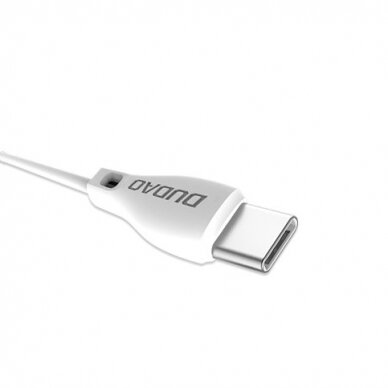 Dudao USB Type C data charging kabelis 2.1A 2m baltas (L4T 2m baltas) (ctz220) 1