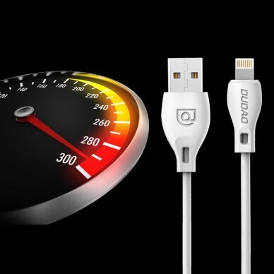 Dudao USB Type C data charging kabelis 2.1A 2m baltas (L4T 2m baltas) (ctz220) 12