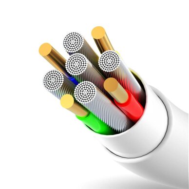 Krovimo kabelis Dudao L2T USB / USB-C 5 A 1 m – baltas 5 Krovimo kabelis Dudao L2T USB / USB-C 5 A 1 m – baltas 5