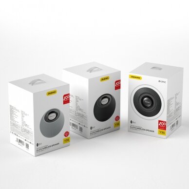 Belaidis Garsiakalbis Dudao wireless Bluetooth 5.0 speaker 3W 500mAh Pilkas (Y3s-gray) 4