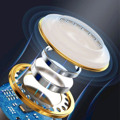 Dudao X1PROT in-ear laidinės USB-C ausinės 1.2 m – juodas 2