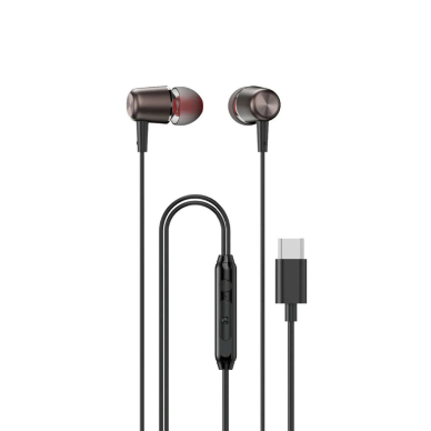 Dudao X1PROT in-ear laidinės USB-C ausinės 1.2 m – juodas
