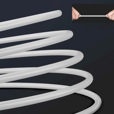 Dudao X1PROT in-ear laidinės USB-C ausinės 1.2 m – baltas 5