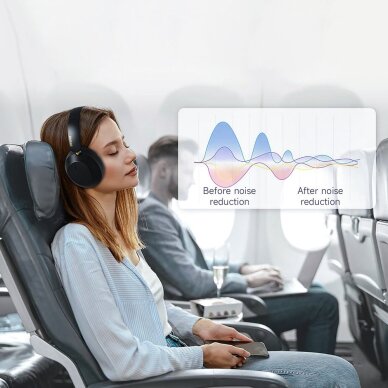 Belaidės ausinės Dudao X22 Max On-Ear Bluetooth su ANC – juodos 4