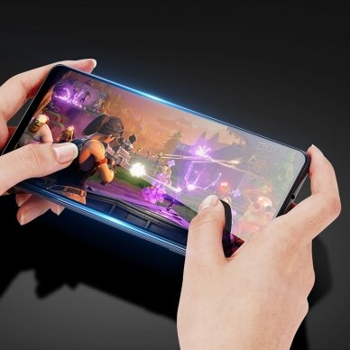 Ekrano apsauga Dux Ducis 10D Tempered Glass Motorola Moto E32 juoda (tinka su dėklu) 1