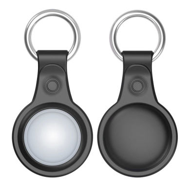 Dux Ducis 4pcs set Silikoninis flexible cover keychain loop Dėklas skirtas Apple AirTag (Juodas / Žalias / Rožinis / Mėlynas) 1