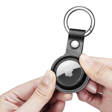 Dux Ducis 4pcs set Silikoninis flexible cover keychain loop Dėklas skirtas Apple AirTag (Juodas / Žalias / Rožinis / Mėlynas) 18