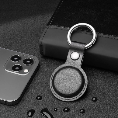 Dux Ducis 4pcs set Silikoninis flexible cover keychain loop Dėklas skirtas Apple AirTag (Juodas / Žalias / Rožinis / Mėlynas) 22