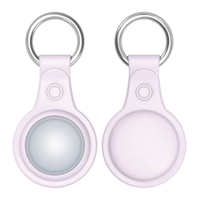 Dux Ducis 4pcs set Silikoninis flexible cover keychain loop Dėklas skirtas Apple AirTag (Juodas / Žalias / Rožinis / Mėlynas) 3