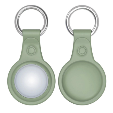 Dux Ducis 4pcs set Silikoninis flexible cover keychain loop Dėklas skirtas Apple AirTag (Juodas / Žalias / Rožinis / Mėlynas) 5