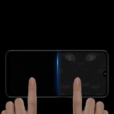 Ekrano Apsauginis Stiklas Su Rėmeliu (tinka su dėklu) Dux Ducis 9D Tempered Glass Tough Samsung Galaxy A22 4G Juodas 11