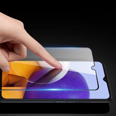 Ekrano Apsauginis Stiklas Su Rėmeliu (tinka su dėklu) Dux Ducis 9D Tempered Glass Tough Samsung Galaxy A22 4G Juodas 12