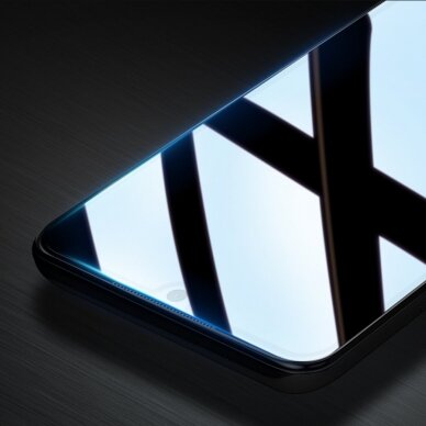 Ekrano Apsauginis Stiklas Su Rėmeliu (tinka su dėklu) Dux Ducis 9D Tempered Glass Tough Samsung Galaxy A22 4G Juodas 2