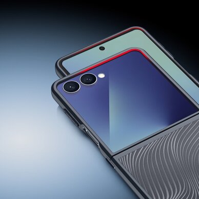 Samsung Galaxy Z Flip7 Dux Ducis Aimo dėklas – juodas 7 Samsung Galaxy Z Flip7 Dux Ducis Aimo dėklas – juodas 7