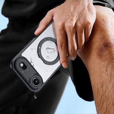 iPhone 17 Air Dux Ducis Aimo Mag dėklas su magnetiniu žiedu ir stovu – juodas 5 iPhone 17 Air Dux Ducis Aimo Mag dėklas su magnetiniu žiedu ir stovu – juodas 5