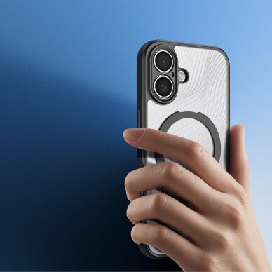 iPhone 17 Dux Ducis Aimo Mag dėklas su magnetiniu žiedu ir stovu – juodas 4 iPhone 17 Dux Ducis Aimo Mag dėklas su magnetiniu žiedu ir stovu – juodas 4