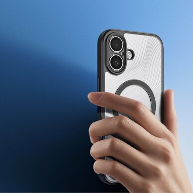 iPhone 17 Dux Ducis Aimo Mag dėklas su magnetiniu žiedu – juodas 4