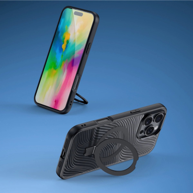 Dėklas Dux Ducis Aimo MagSafe iPhone 16 Pro Max - Juodas 4 Dėklas Dux Ducis Aimo MagSafe iPhone 16 Pro Max - Juodas 4