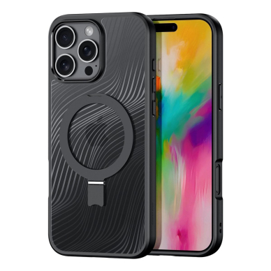 Dėklas Dux Ducis Aimo MagSafe iPhone 16 Pro Max - Juodas Dėklas Dux Ducis Aimo MagSafe iPhone 16 Pro Max - Juodas