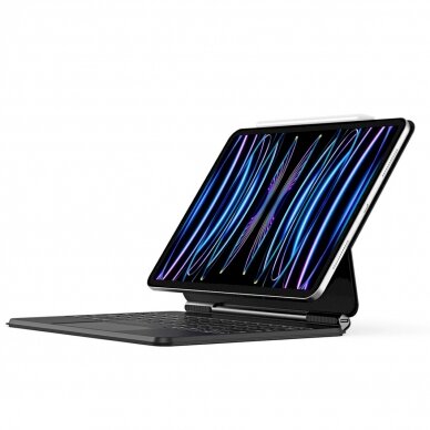 Dux Ducis Bluetooth Dėklas klaviatūra (MK Series) Apple iPad Air 4/5/iPad Pro 11 (2018/2020/2021/2022) - Juodas
