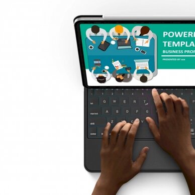 Dux Ducis Bluetooth Dėklas klaviatūra (MK Series) Apple iPad Air 4/5/iPad Pro 11 (2018/2020/2021/2022) - Juodas 8