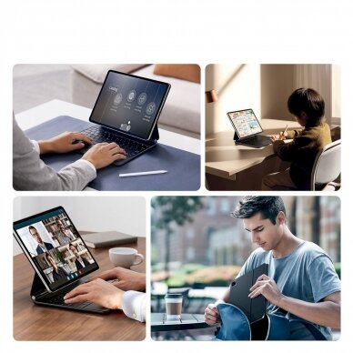 Dux Ducis Bluetooth Dėklas klaviatūra (MK Series) Apple iPad Air 4/5/iPad Pro 11 (2018/2020/2021/2022) - Juodas 11