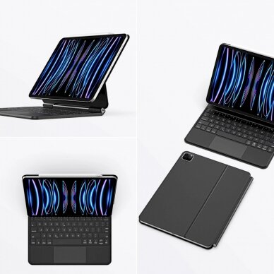 Dux Ducis Bluetooth Dėklas klaviatūra (MK Series) Apple iPad Air 4/5/iPad Pro 11 (2018/2020/2021/2022) - Juodas 12