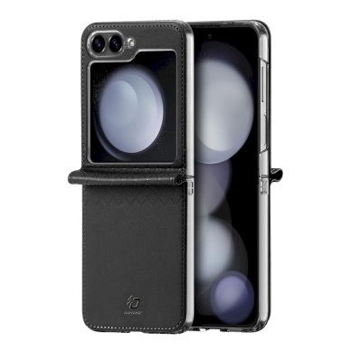 Dux Ducis Brill odinis dėklas Samsung Galaxy Z Flip 6 with flap and card slot - Juodas Dux Ducis Brill odinis dėklas Samsung Galaxy Z Flip 6 with flap and card slot - Juodas