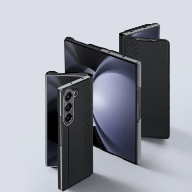 Dux Ducis Brill odinis dėklas Samsung Galaxy Z Fold 6 with flap and card slot - Juodas 5 Dux Ducis Brill odinis dėklas Samsung Galaxy Z Fold 6 with flap and card slot - Juodas 5