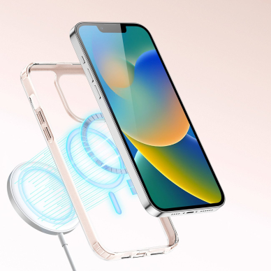 Dėklas Dux Ducis Clin2 case for iPhone 14 Plus (MagSafe) Rožinis 6