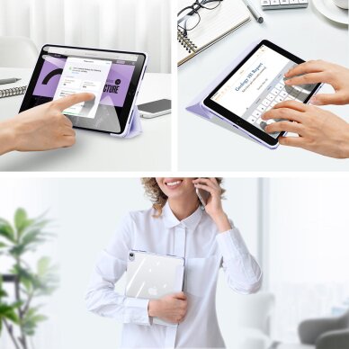 Akcija! Dėklas Dux Ducis Copa iPad 10.2 2022 (10 gen.) Violetinis  6
