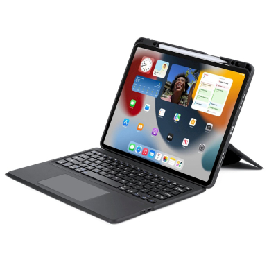 Dux Ducis DK Series Bluetooth Dėklas klaviatūra Apple iPad Pro 12.9 (2020/2021/2022) - Juodas 1