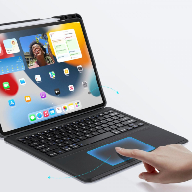 Dux Ducis DK Series Bluetooth Dėklas klaviatūra Apple iPad Pro 12.9 (2020/2021/2022) - Juodas 2