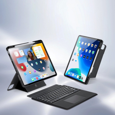 Dux Ducis DK Series Bluetooth Dėklas klaviatūra Apple iPad Pro 12.9 (2020/2021/2022) - Juodas 8