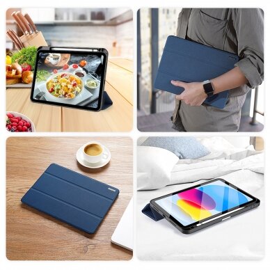 Dėklas Dux Ducis Domo iPad 10.9 2022 (10 gen.) Mėlynas 8