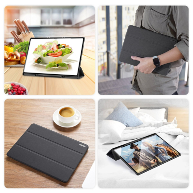 Dux Ducis Domo foldable cover skirtas tablet with Smart Sleep function Samsung Galaxy Tab S8/S9 Ultra stand Juodas 8