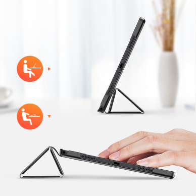 Atverčiamas Dėklas DUX DUCIS Domo Samsung Galaxy Tab A8 10.5 2021 Juodas 2 Atverčiamas Dėklas DUX DUCIS Domo Samsung Galaxy Tab A8 10.5 2021 Juodas 2