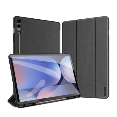 Planšetės Dėklas Dux Ducis Domo PU Leather Case with Stand Samsung Tab S10+ / S9+ / S9 FE+ - Juodas 1 Planšetės Dėklas Dux Ducis Domo PU Leather Case with Stand Samsung Tab S10+ / S9+ / S9 FE+ - Juodas 1