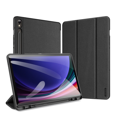 Dux Ducis Domo Samsung Galaxy Tab S9 FE Dėklas su stovu - Juodas 1 Dux Ducis Domo Samsung Galaxy Tab S9 FE Dėklas su stovu - Juodas 1