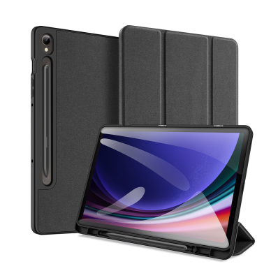Dux Ducis Domo Samsung Galaxy Tab S9 FE Dėklas su stovu - Juodas Dux Ducis Domo Samsung Galaxy Tab S9 FE Dėklas su stovu - Juodas