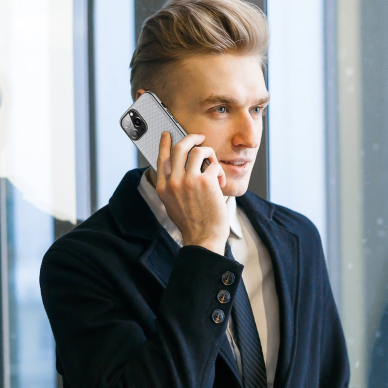 Dėklas Dux Ducis Fino iPhone 13 Pro Max pilkas 9