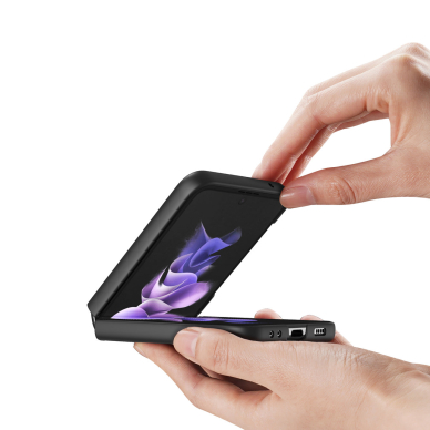 Dėklas Dux Ducis Fino Samsung Galaxy Z Flip 3 Juodas 1