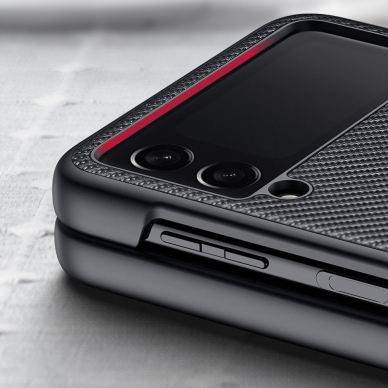 Dėklas Dux Ducis Fino Samsung Galaxy Z Flip 3 Juodas 11
