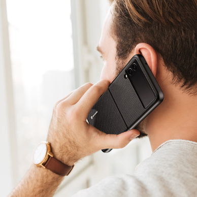 Dėklas Dux Ducis Fino Samsung Galaxy Z Flip 3 Juodas 14