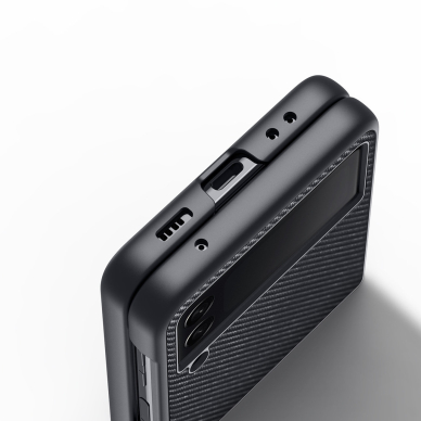 Dėklas Dux Ducis Fino Samsung Galaxy Z Flip 3 Juodas 5