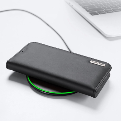 Dux Ducis Hivo dėklas iPhone 16E su atverčiamu dangteliu ir RFID apsauga - juodas 5