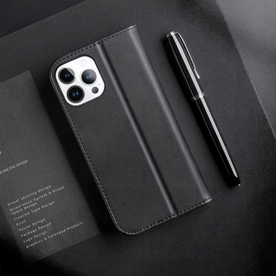 Dėklas Dux Ducis Hivo Leather iPhone 14 Pro Max Rudas 11 Dėklas Dux Ducis Hivo Leather iPhone 14 Pro Max Rudas 11