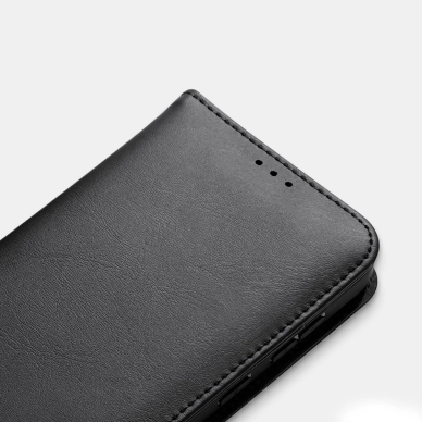 Samsung Galaxy S25 Edge – Dux Ducis Hivo dėklas su atvartu ir RFID apsauga - Juodas 14